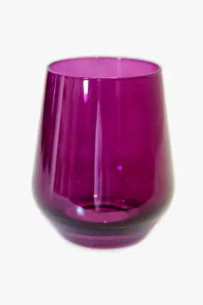 Amethyst Stemless Wine Glasses (Set of 6)