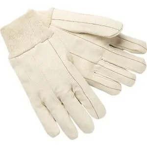 (12 pairs) 22 oz. Double Palm Cotton Knitwrist Gloves