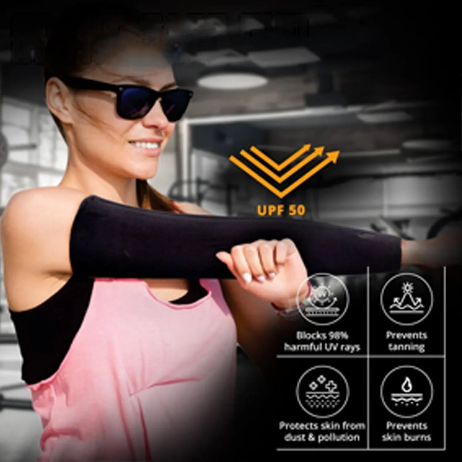 1358 Multipurpose All Weather Arm Sleeves for Sports and Outdoor activities