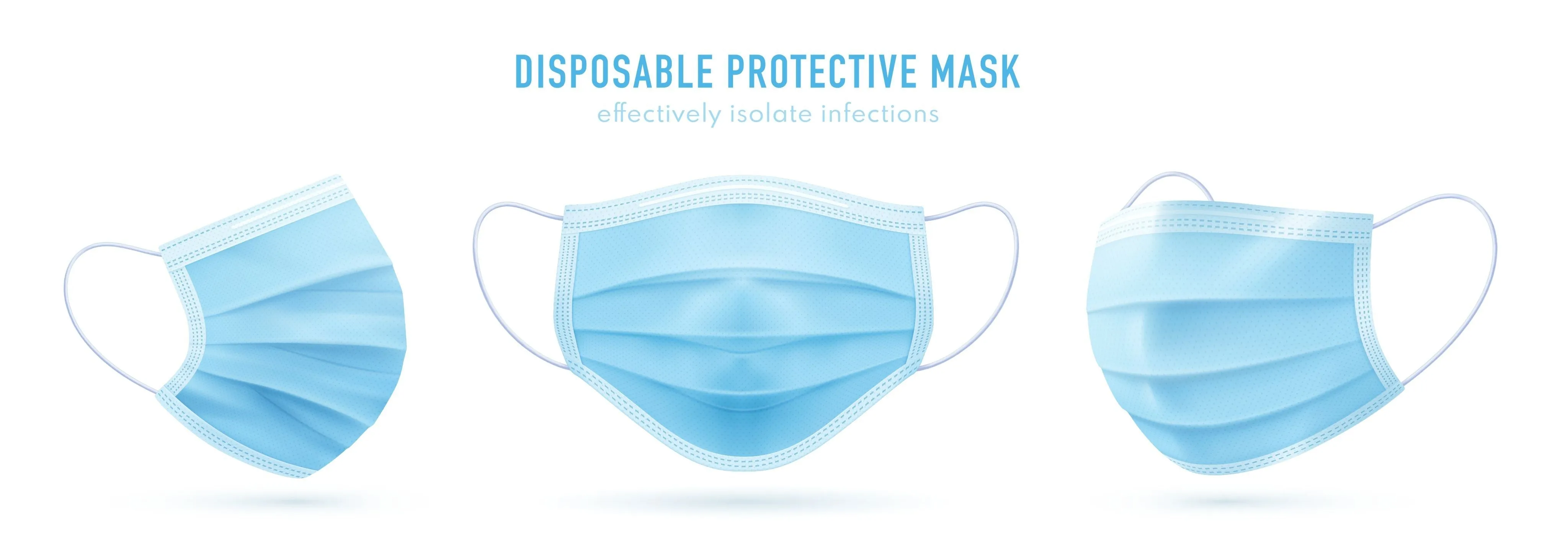 3 Ply Surgical Mask for Outdoor Dust Protection - 200 ct