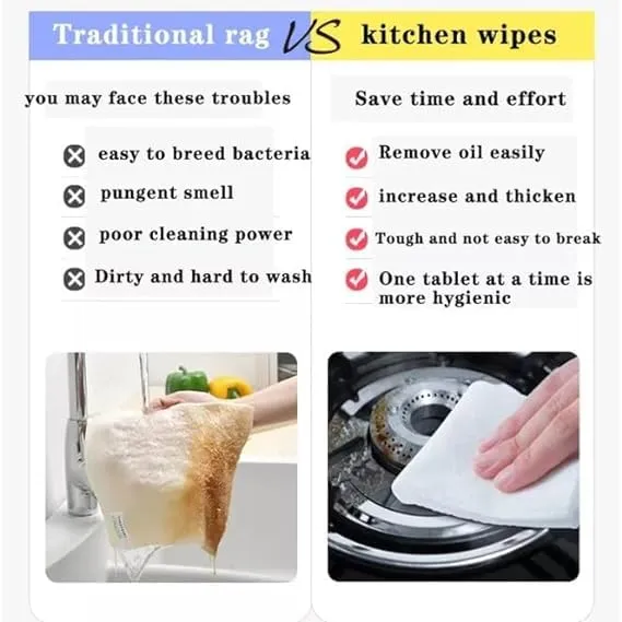 3098 Kitchen Cleaning Wet Wipes- XL size – 80 Wipes