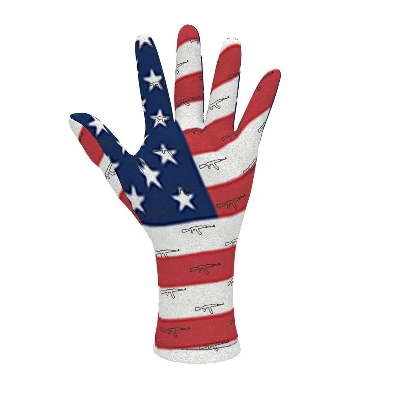 #411 cocknload usa fleece gloves