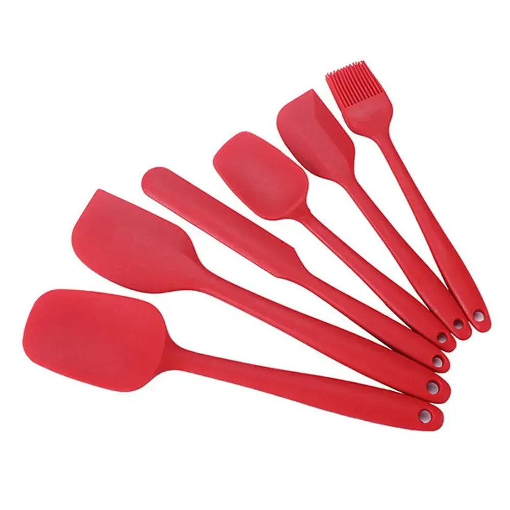 6 Pieces Silicone Spatula Set - Food Grade.