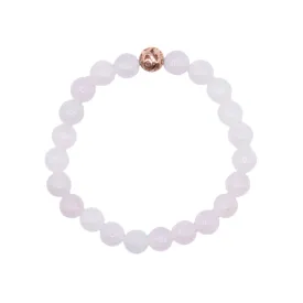 8mm Rose Quartz Beaded Bracelet