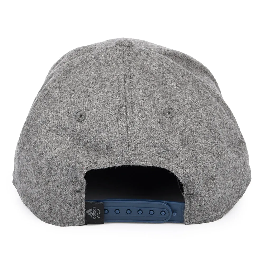 Adidas Hats 3 Stripe Club Snapback Cap - Heather Grey