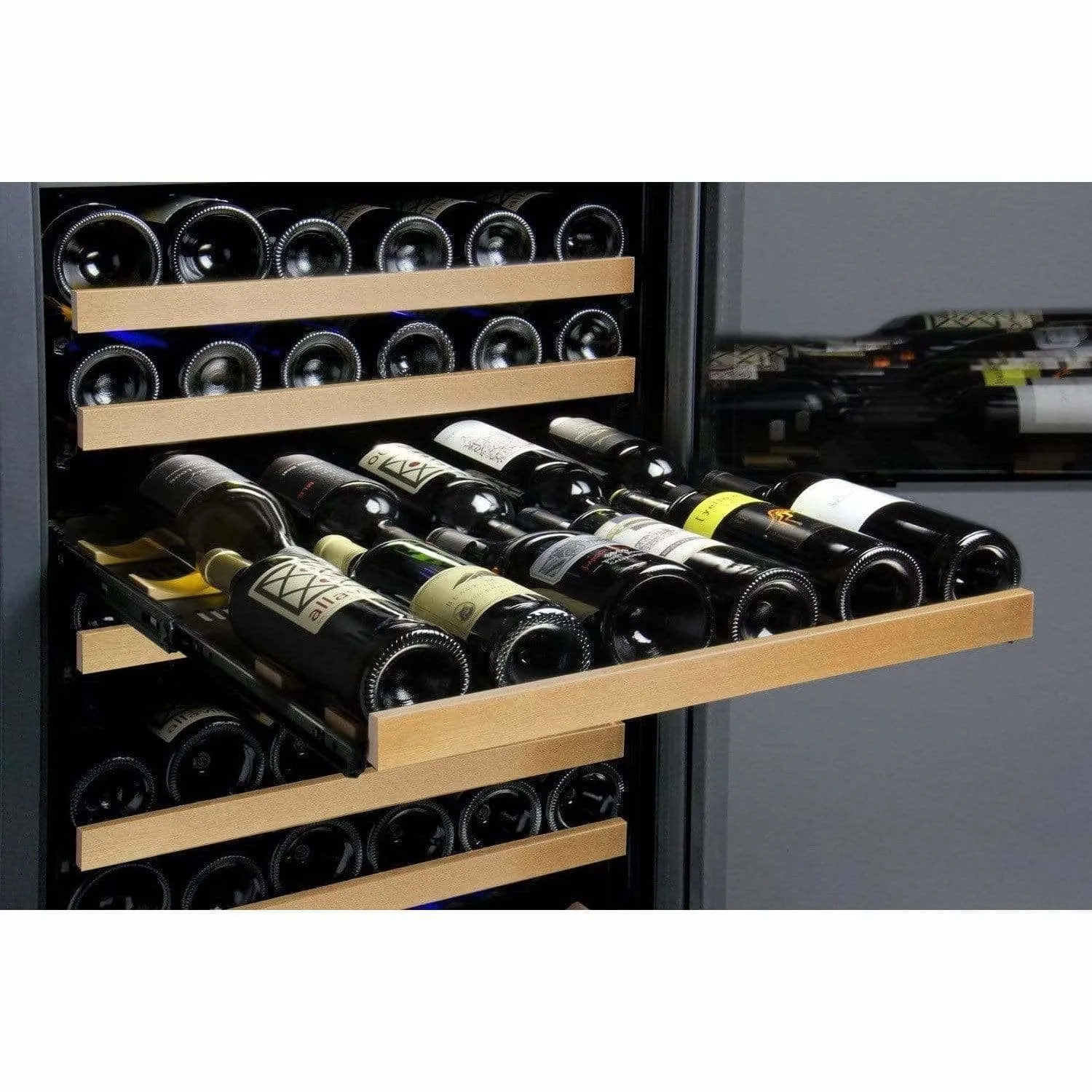 Allavino FlexCount 349 Bottle Multi-Zone Black Wine Fridge 3Z-VSWR7772-BWT