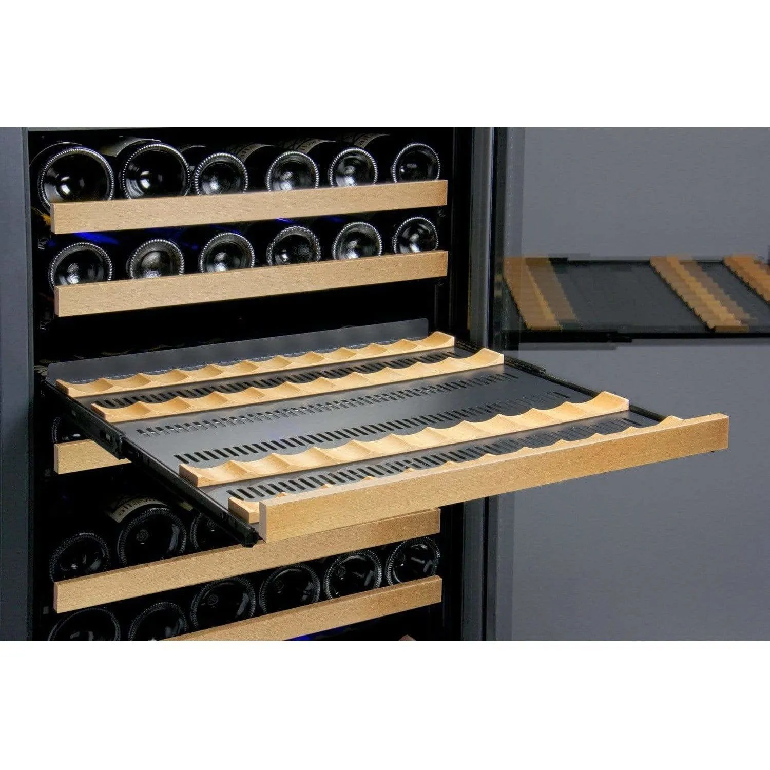 Allavino FlexCount 349 Bottle Multi-Zone Black Wine Fridge 3Z-VSWR7772-BWT