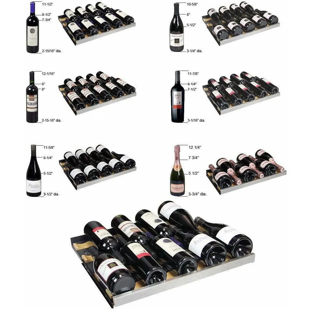 Allavino FlexCount 349 Bottle Multi-Zone Black Wine Fridge 3Z-VSWR7772-BWT