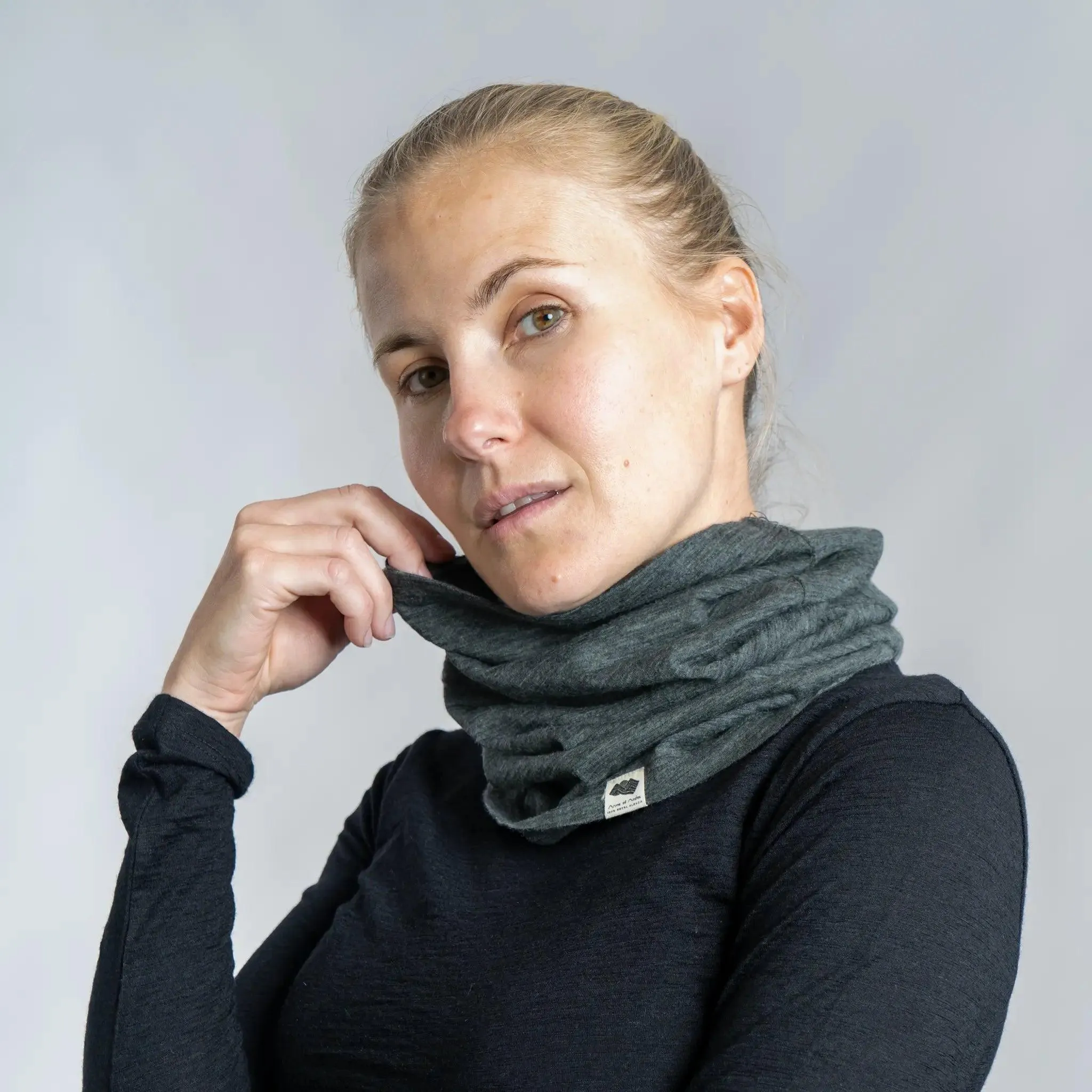 Alpaca Wool Neck Gaiter: 160 Ultralight