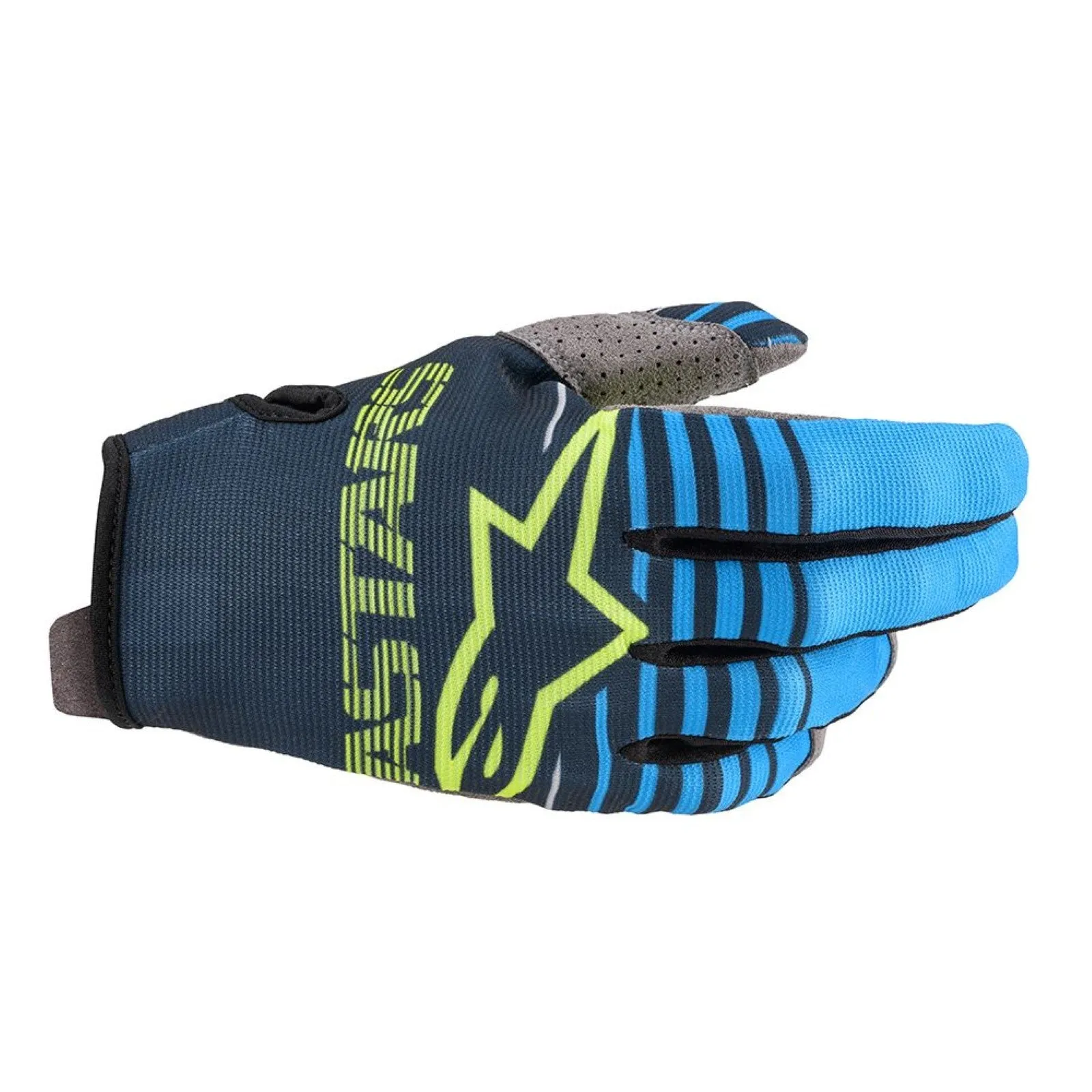 Alpinestars Radar Adult Motocross Gloves - Navy/Aqua