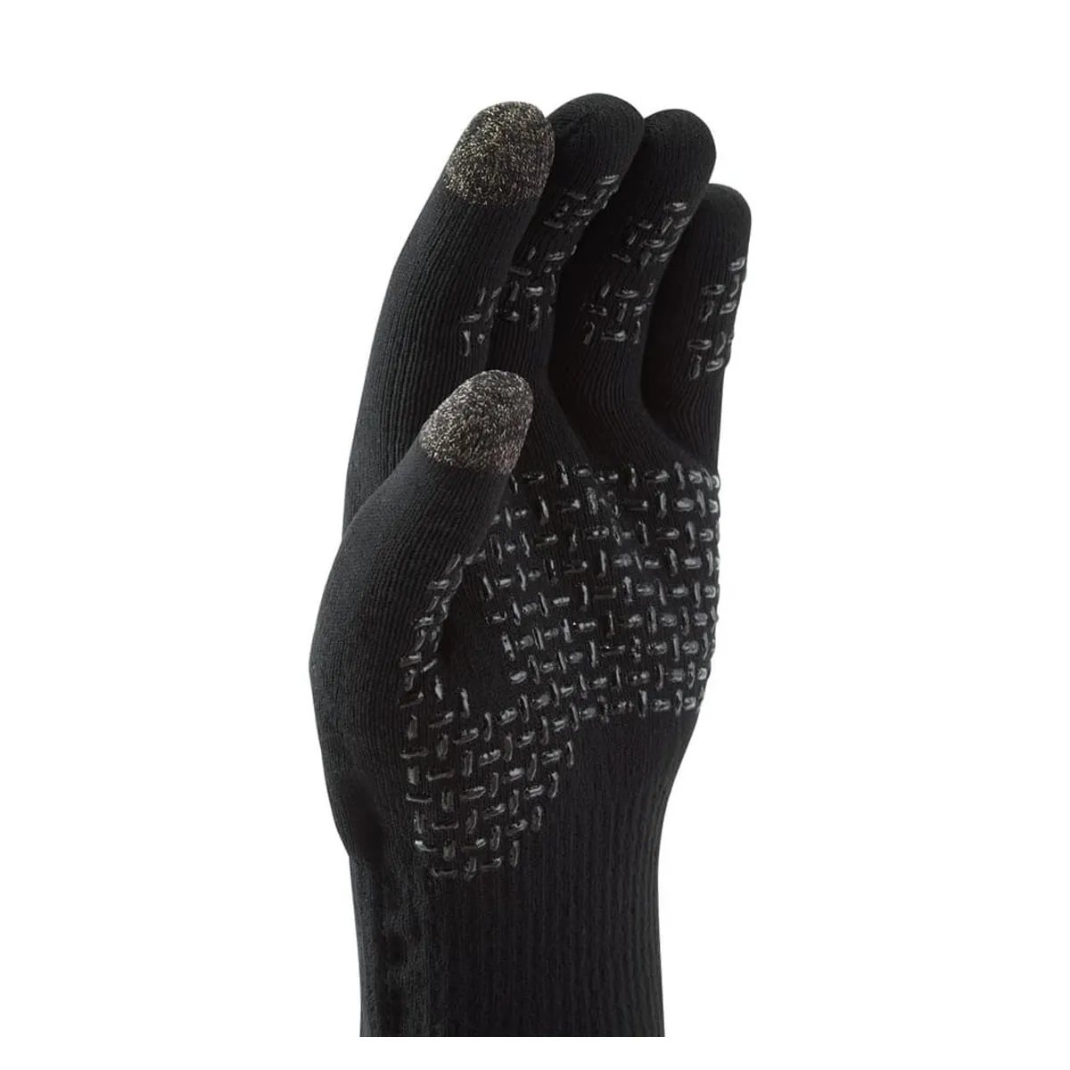 Anmer Waterproof All Weather Ultra Grip Knitted Glove - Black