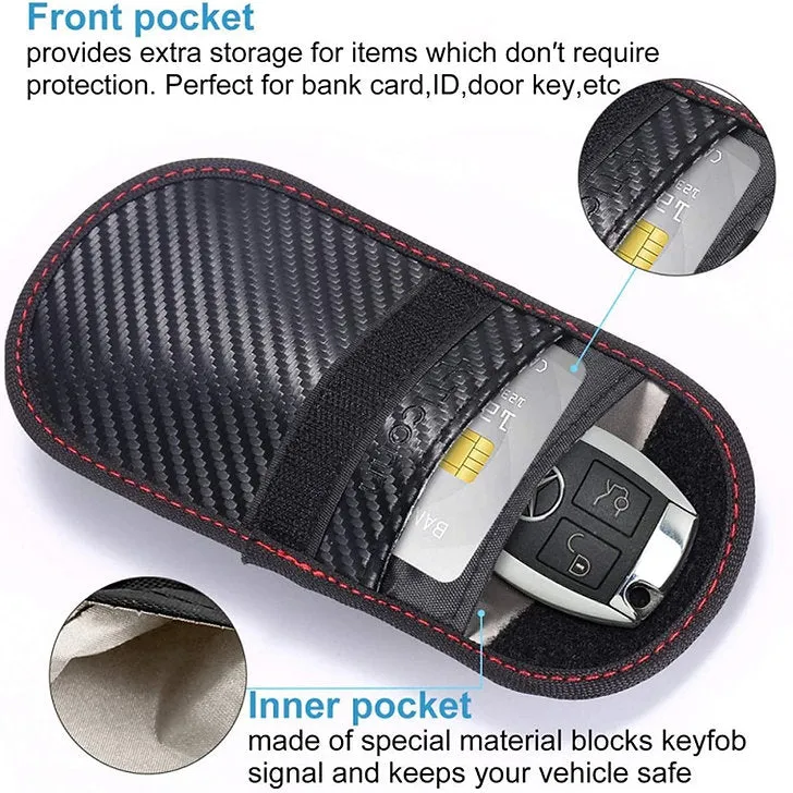 Anti Theft RFID Key Fob Faraday Pouch