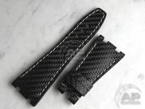 AP Bands 100% Genuine Carbon Fiber Strap For Audemars Piguet Royal Oak Offshore 42mm Diver / Chrono