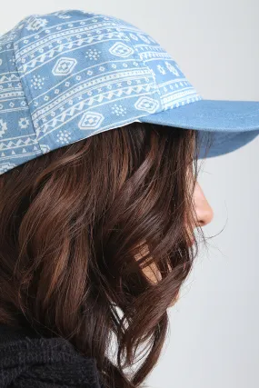 Aztec Denim Baseball Cap