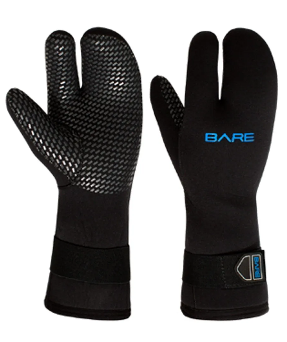 Bare 7mm Three-Finger Mitt Cold Water Scuba Diving Gloves