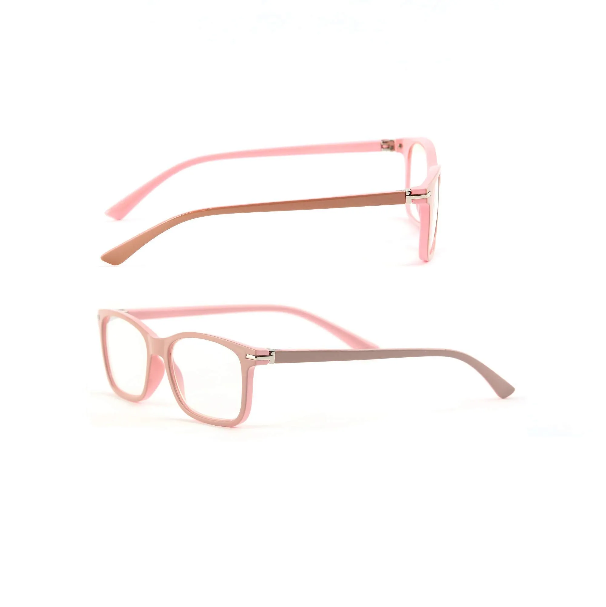 Blue-Light-Blocking-Reading-Glasses-Beige-Pink-2-75-Magnification-Computer-Glasses