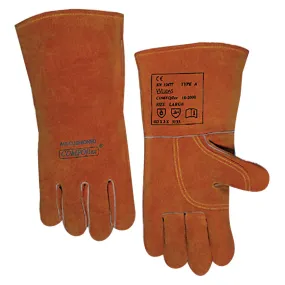 BW 10-2000 GLOVE 200 0 - COMFOflex® Premium Leather Welding Gloves, Split Cowhide, Large, Buck Tan, 1 Pair