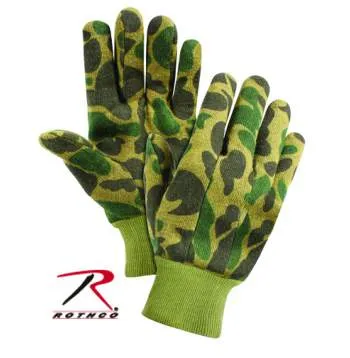 Camo Jersey Work Gloves