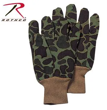 Camo Jersey Work Gloves