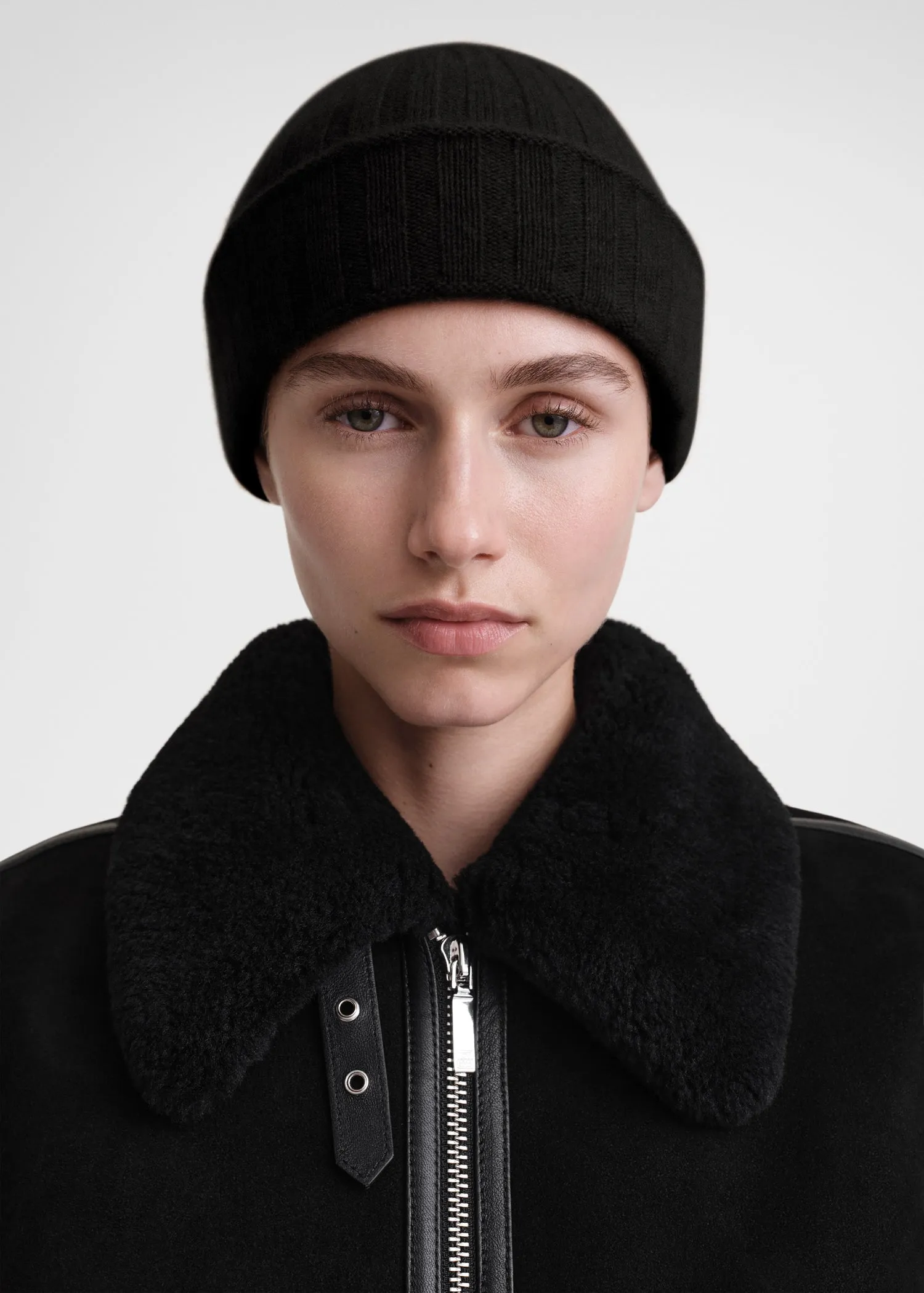 Cashmere beanie black