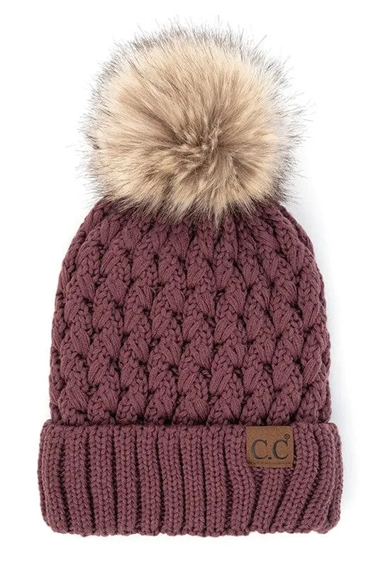 C.C Beanie with Pom