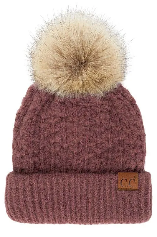 C.C Beanie with Pom