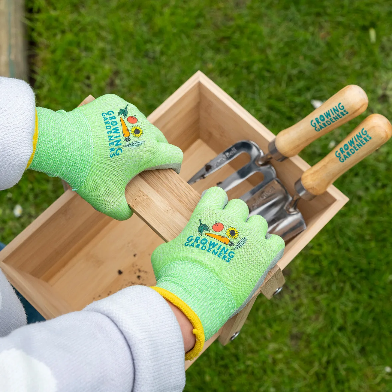 Children's Gardening Gloves - Large - RHS Growing Gardeners