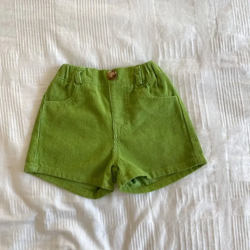 Corduroy Loose Shorts