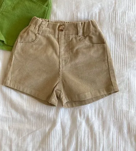 Corduroy Loose Shorts