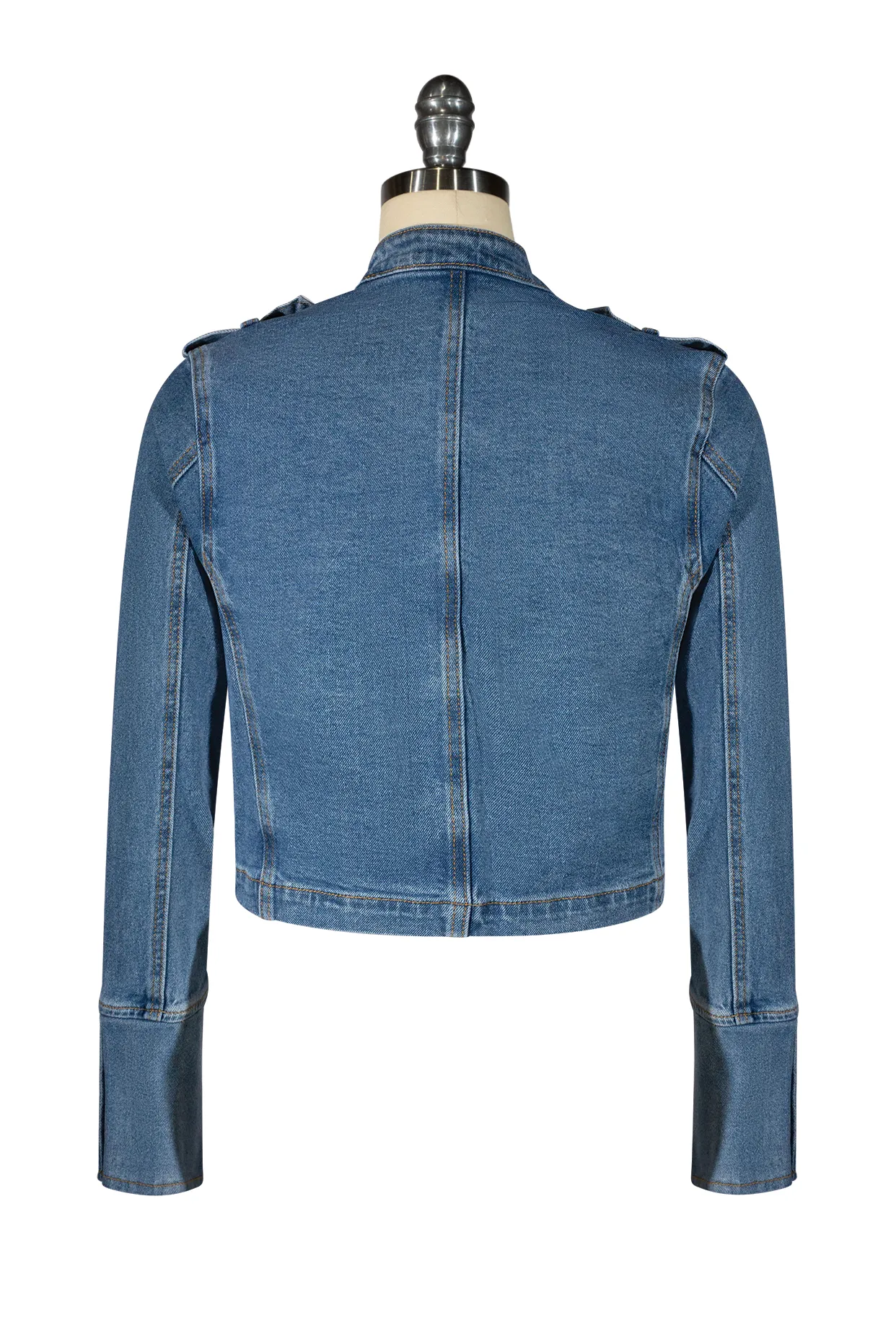 Dallas Military Jacket (Blue Denim)