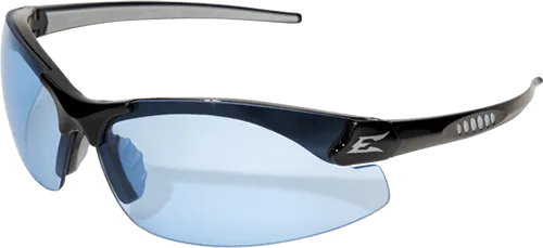 Edge Eyewear Zorge G2 DZ113-G2  Black Frame Light Blue Lens Safety Glasses