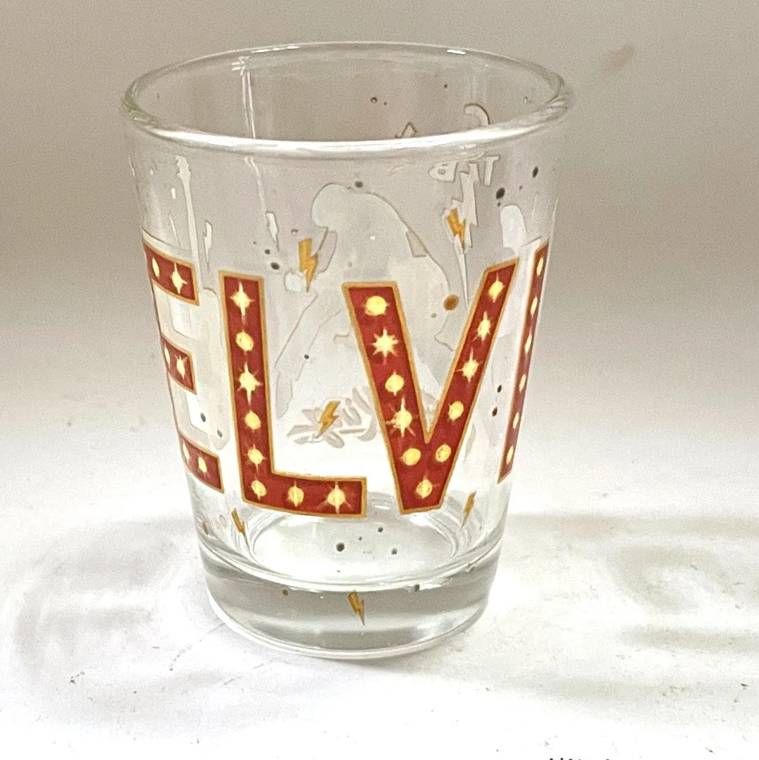 Elvis The King Shot Glass