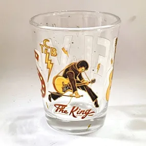 Elvis The King Shot Glass