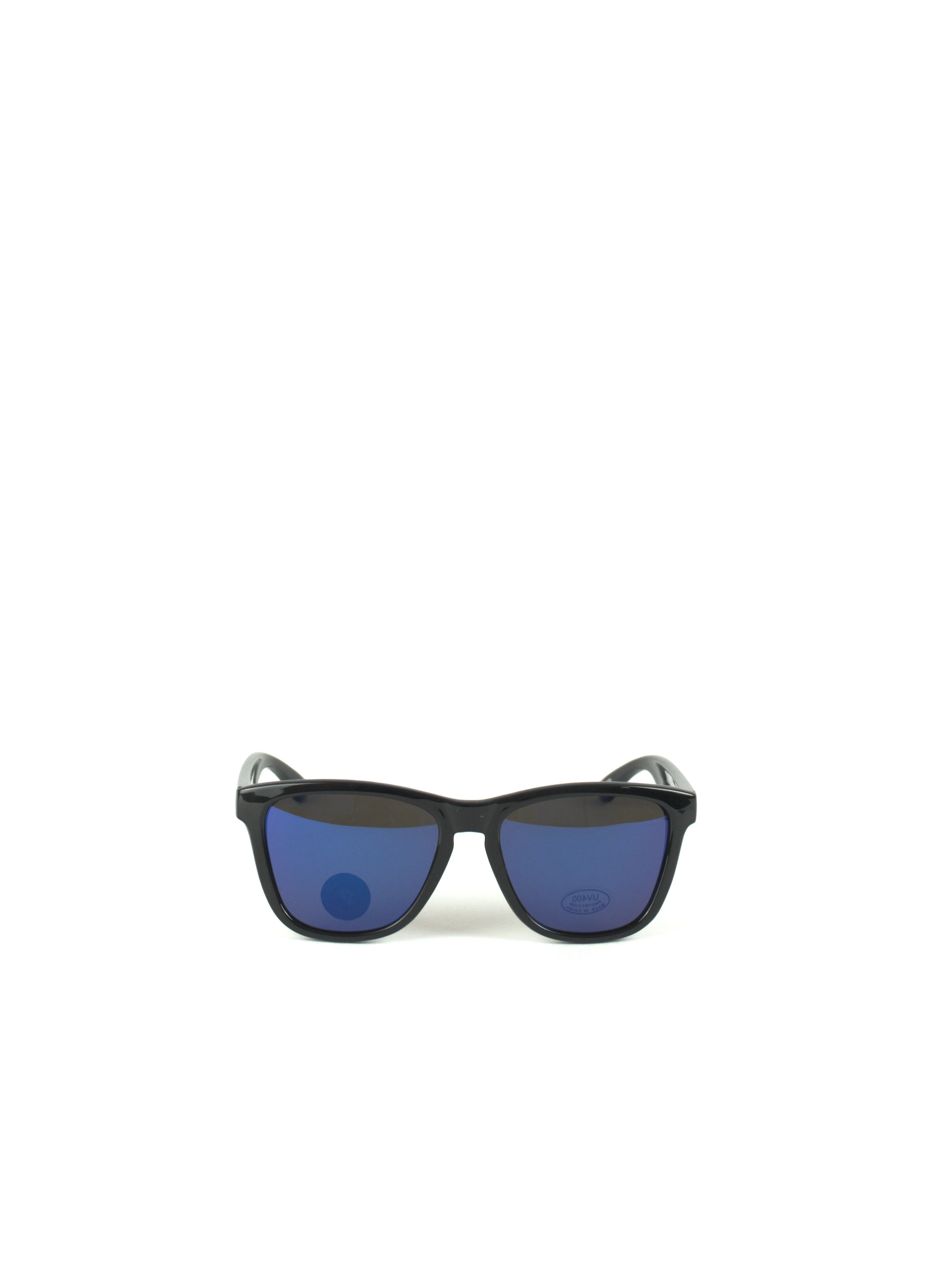 Glassy - Deric - Polarized Sunlasses - Black / Blue Mirror