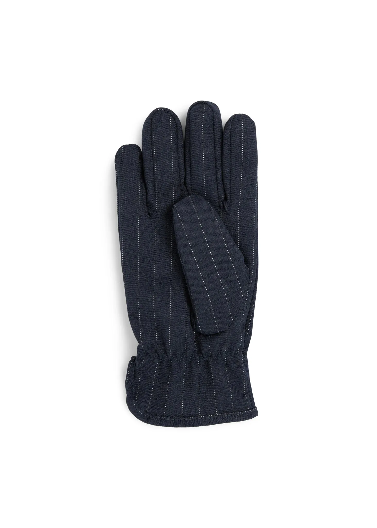 Gloves - Navy Pinstripe