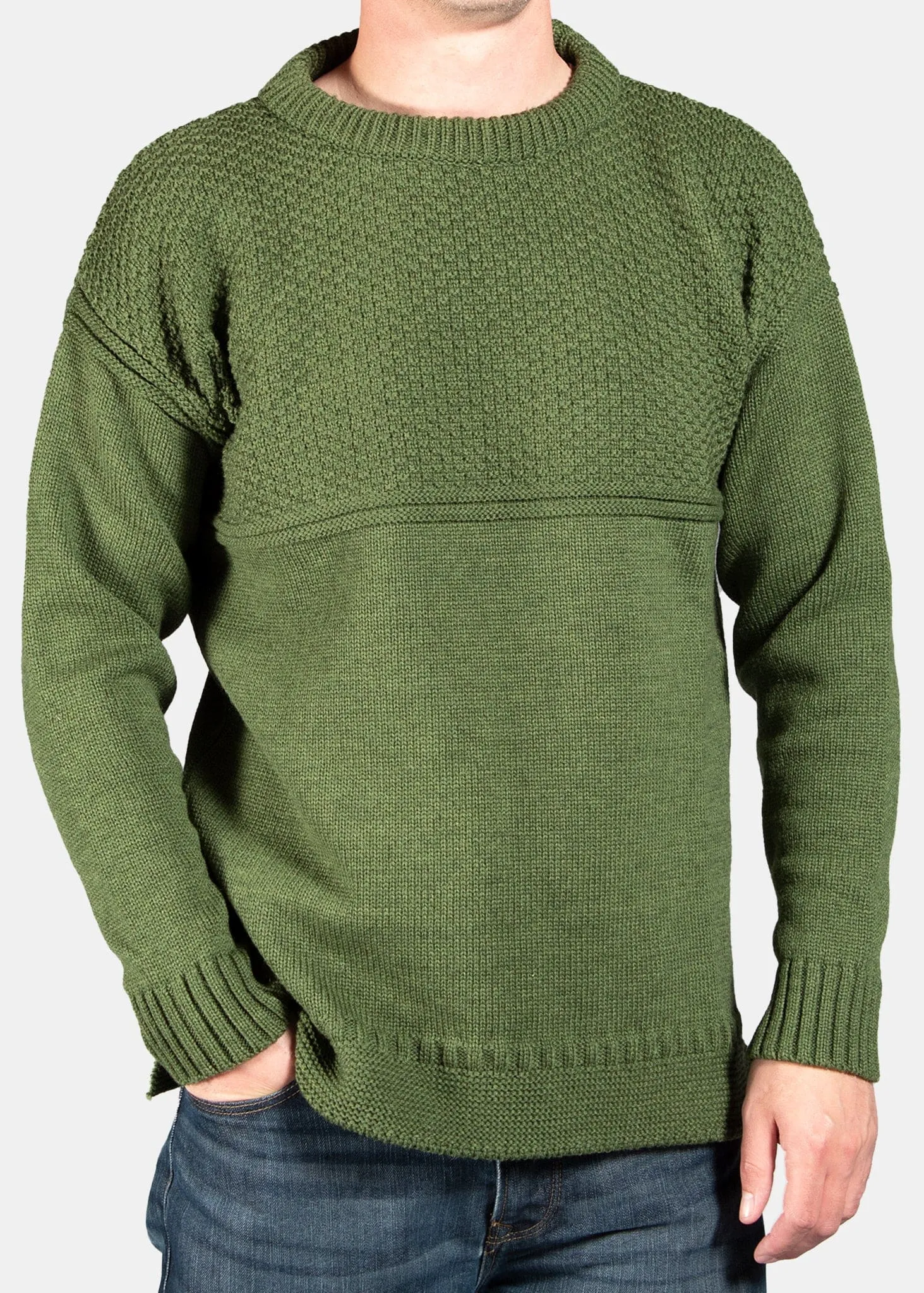 Guernsey Jumper Green