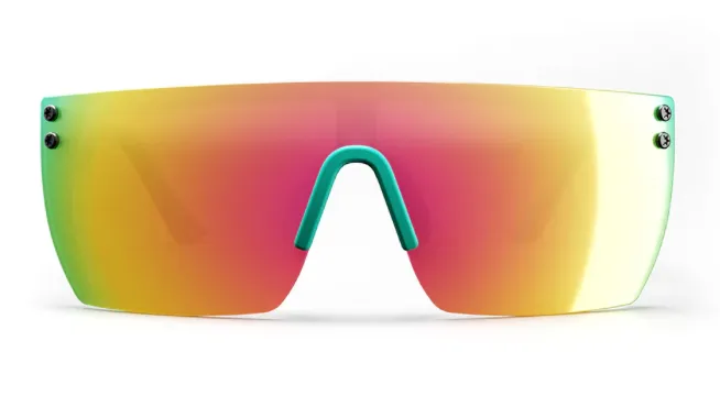 Heatwave Kids Lazer Face Sunglasses: Spectrum Lens / Aqua Splash Arms