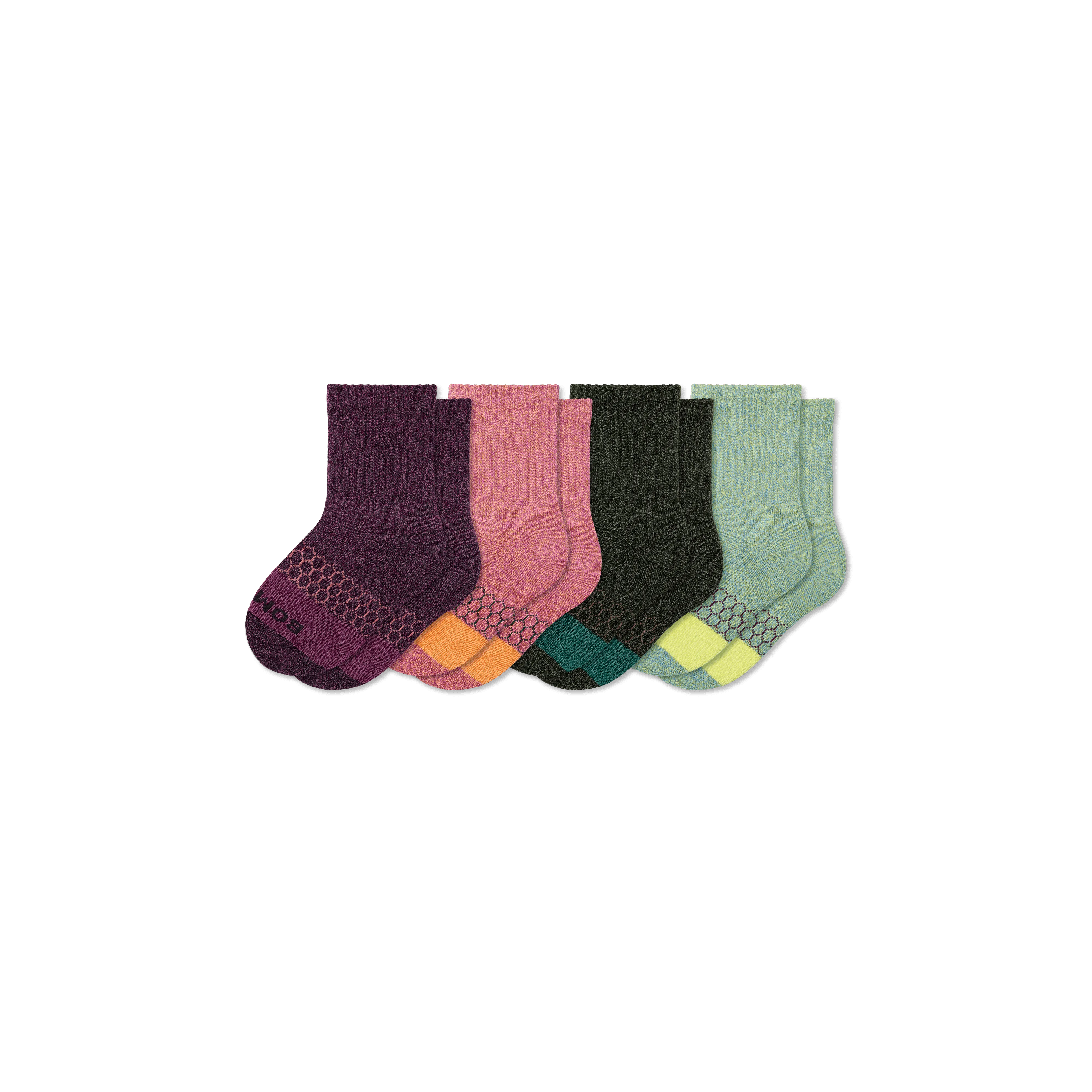 Junior Marl Calf Sock 4-Pack