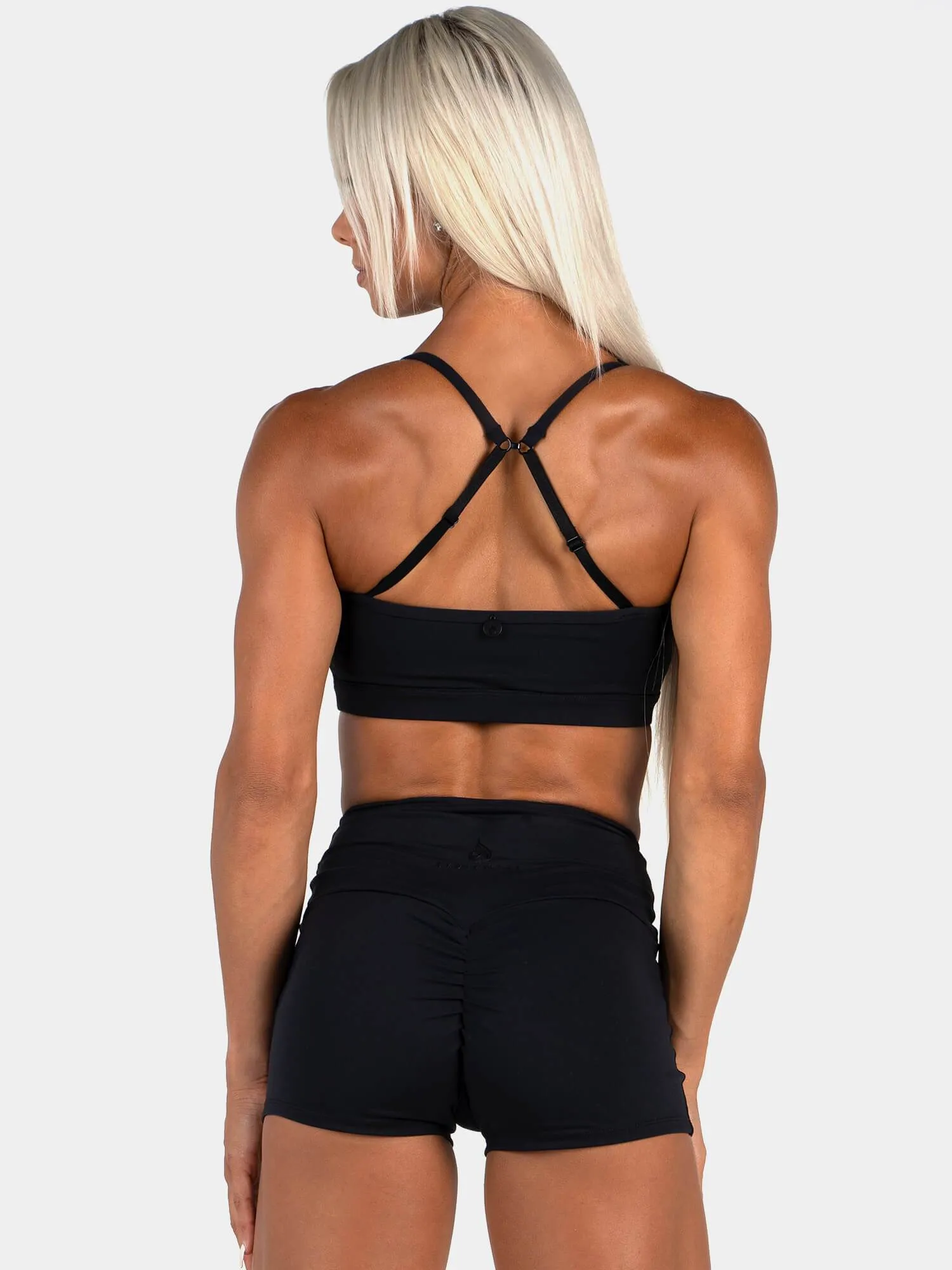 Little Black Sports Bra - Black