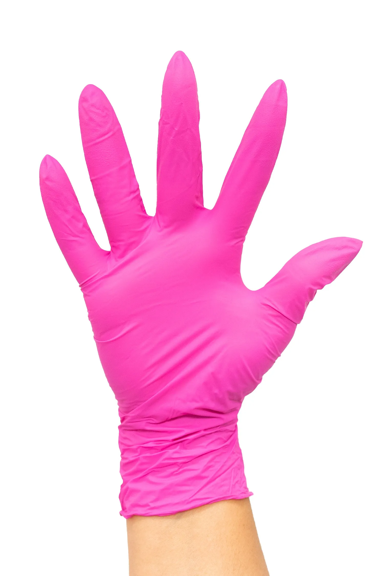 Magenta Nitrile Gloves