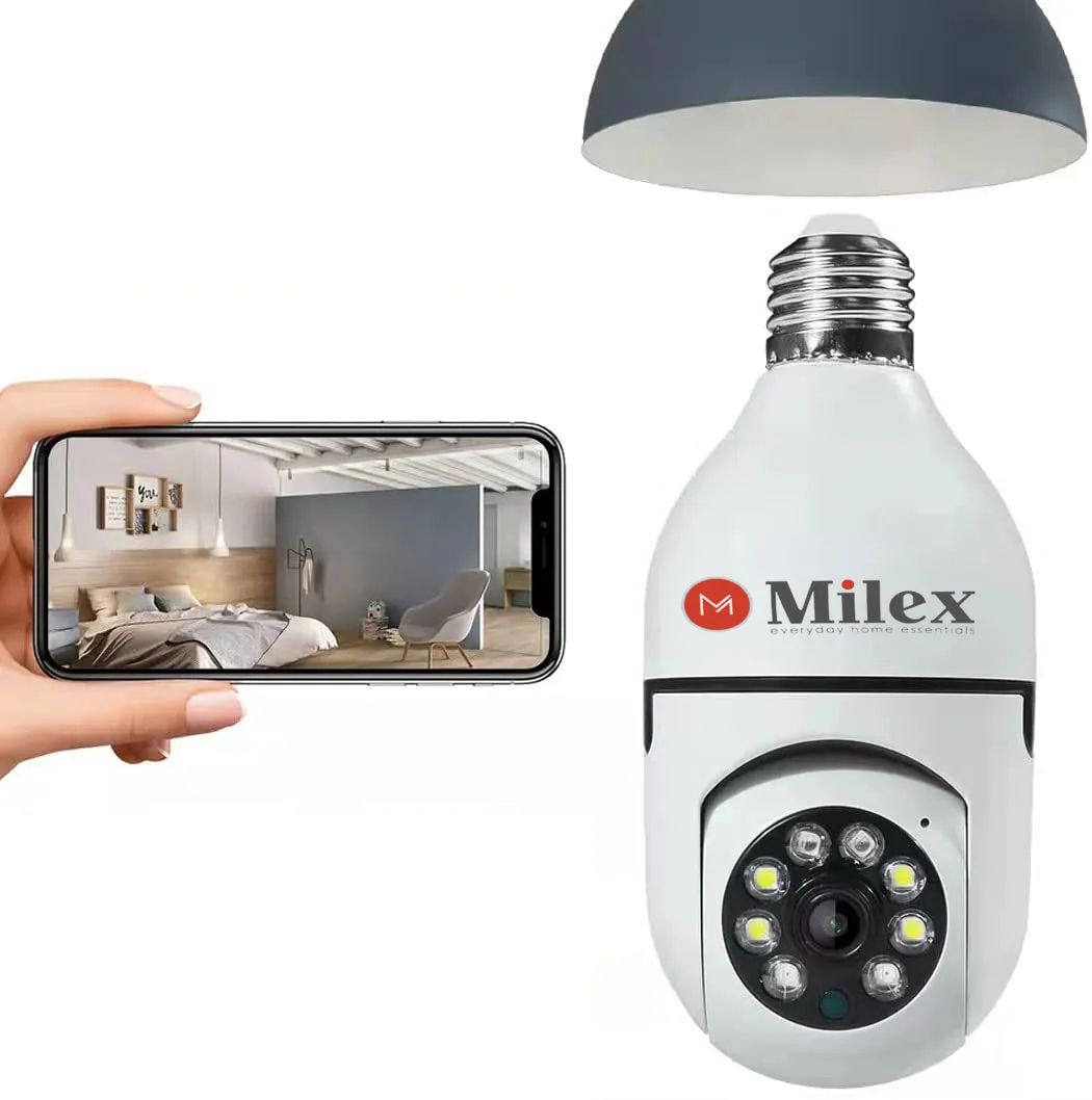 Milex light bulb security camera