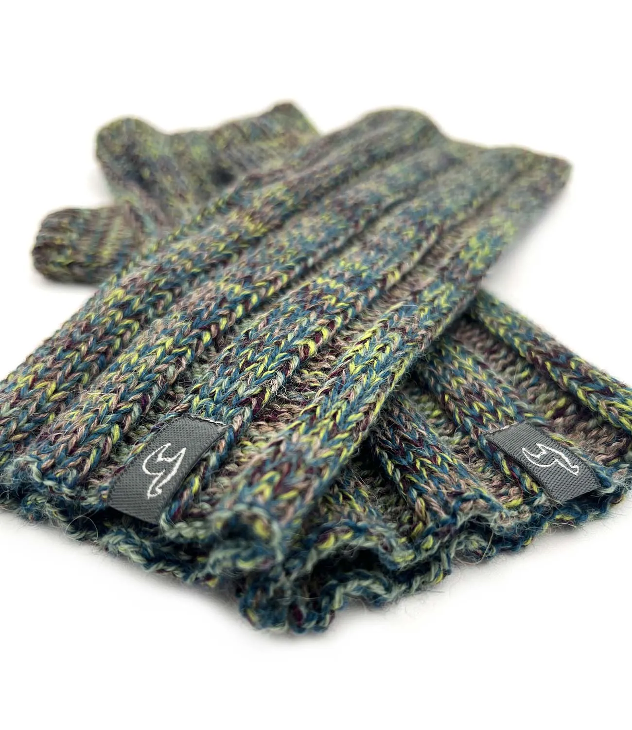 NEW! Alpaca Gloves - Accordion - Moss