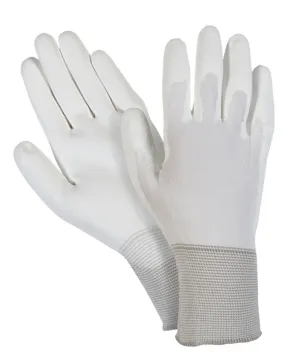 Nylon Knit White Polyurethane Palm Coated Gloves