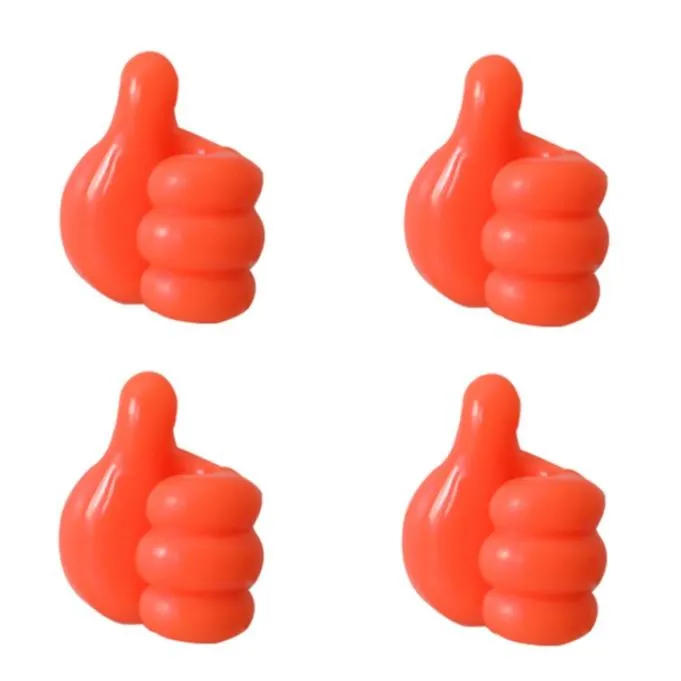 Silicone Thumb Wall Hook Cable Clip Wire Desk Organizer Brush Storage Wall Sticker Gadgets Useful Things For Home