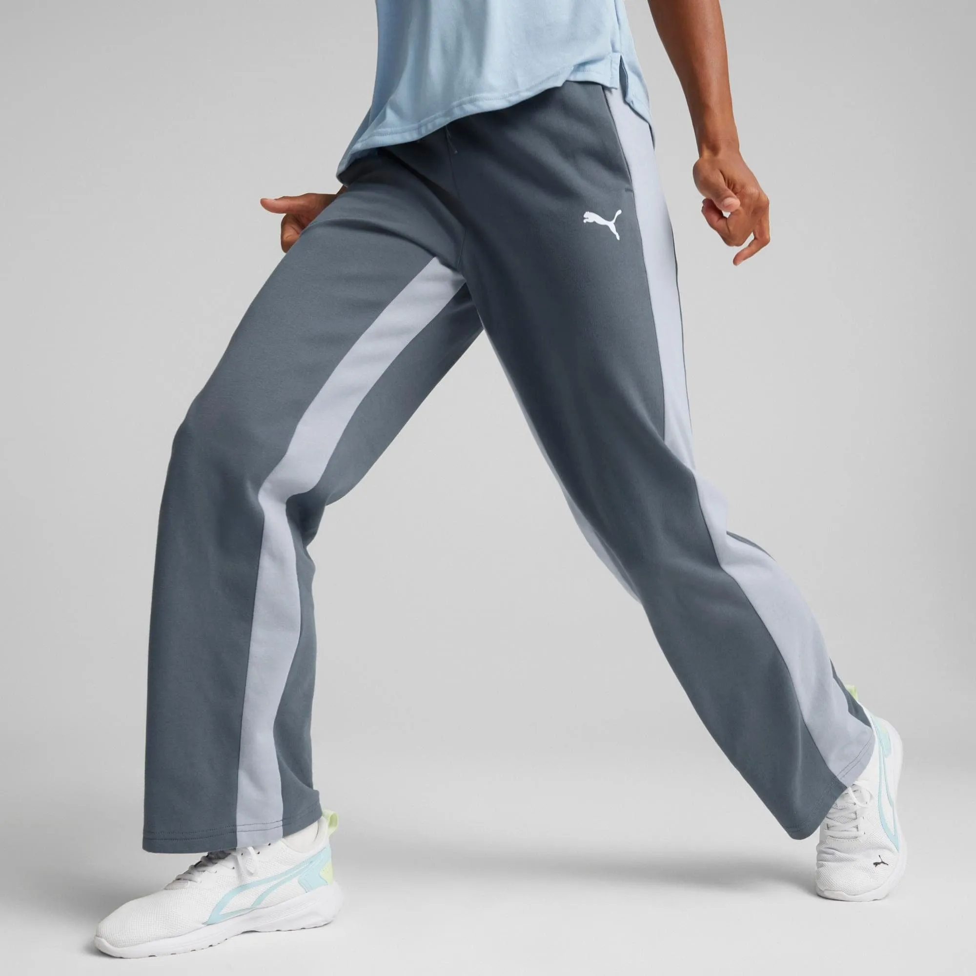 Solid Women Blue Track Pants