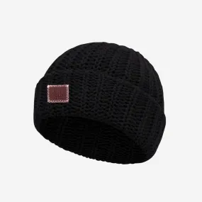 Toddler Black Cuffed Beanie