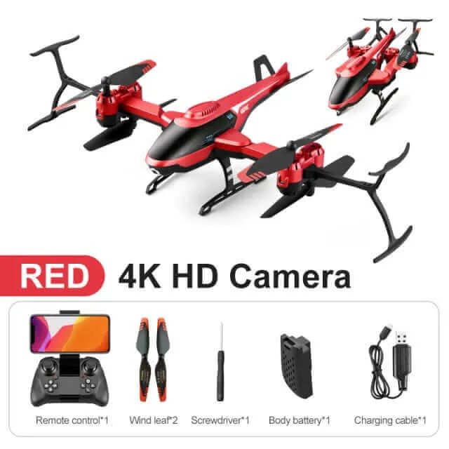 V10 4K Mini RC Drone with HD Camera, FPV Quadcopter, Professional 4K Drone Toy