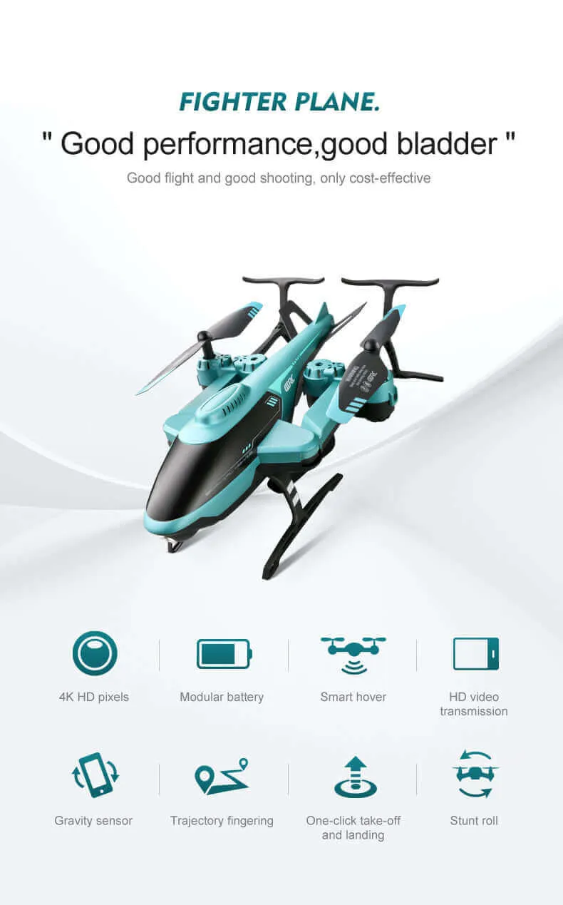 V10 4K Mini RC Drone with HD Camera, FPV Quadcopter, Professional 4K Drone Toy