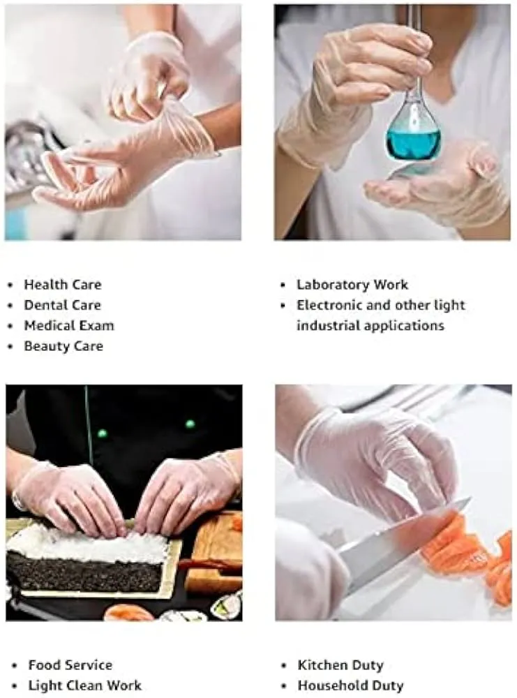 Vinyl Powder Free Exam Gloves - 1000 gloves