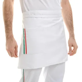 White Napoli Bartender Kitchen Apron - MANELLI